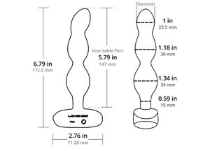 Ridge - App-controlled Vibrating and Rotating Anal Beads