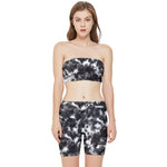 Tie-Dye Stretch Shorts and Tube Top Set