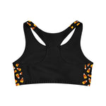 Halloween Candy Corn Sports Bra