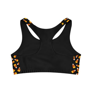 
                
                    Load image into Gallery viewer, Halloween Candy Corn Sports Bra
                
            