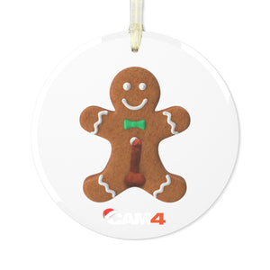 XXXMAS Gingerballs Glass Ornament