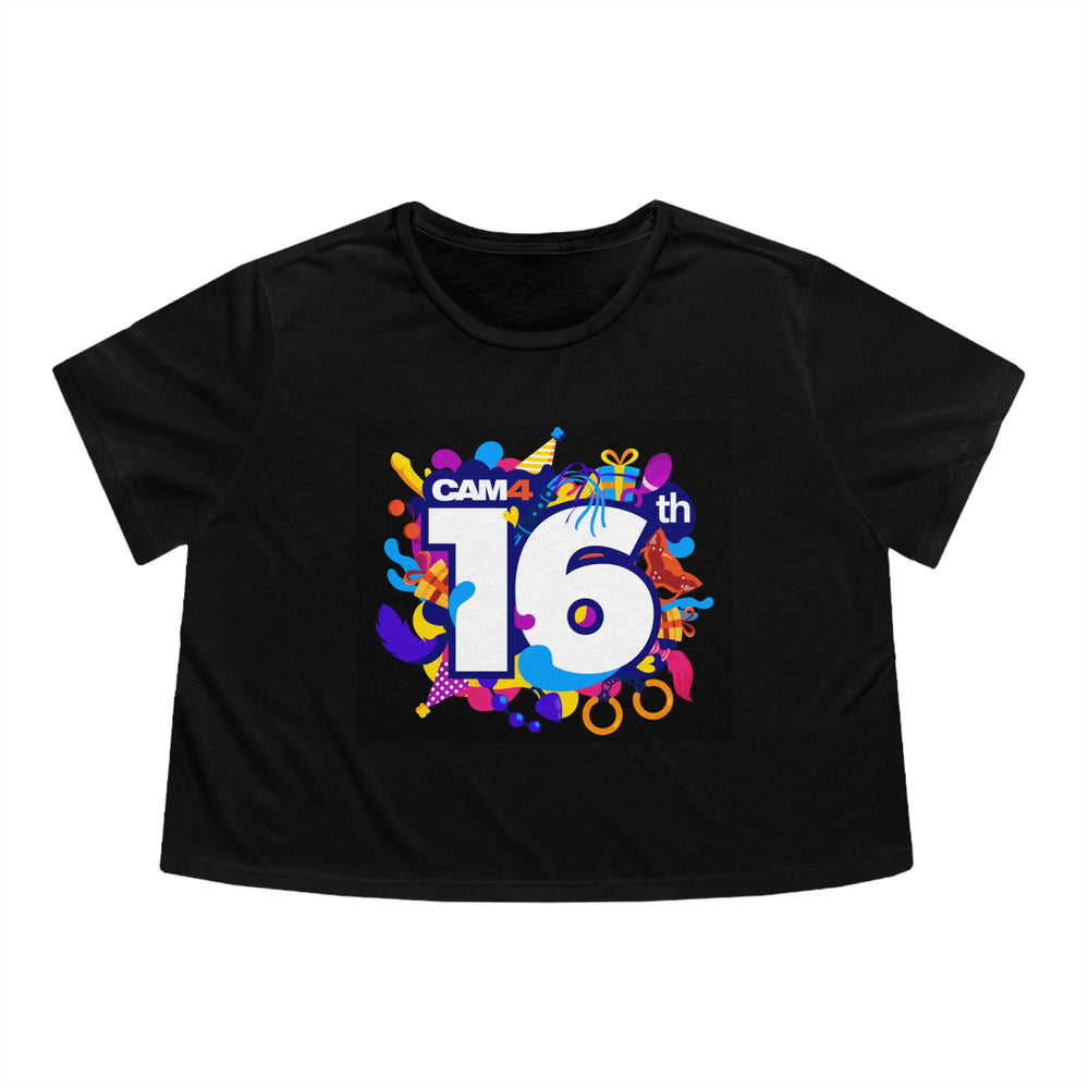 16th Flowy Cropped Tee