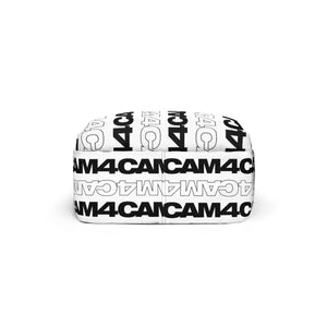 Graphic White Backpack