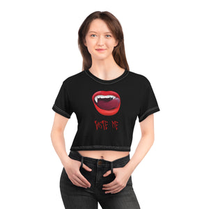 Halloween Vamped Cropped Tee